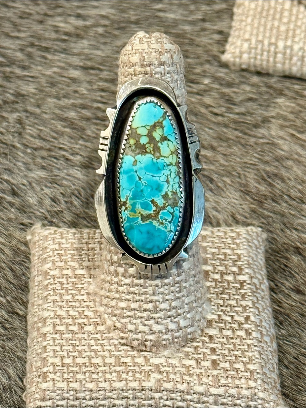 Blackjack turquoise ring
